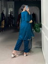 Teal Blue Colour Top With Bottom Dupatta Wholesalers In Delhi NNK3043